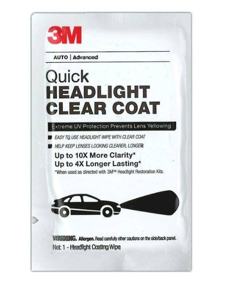 3M 32516 HEADLIGHT CLEAR WIPES 40/BX