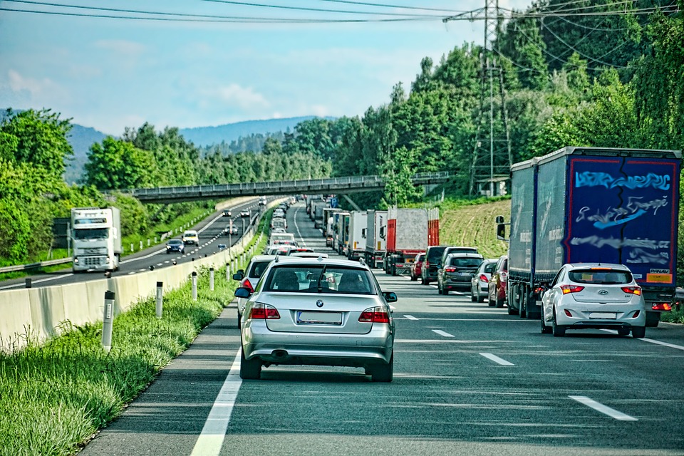 cars stopped on highway