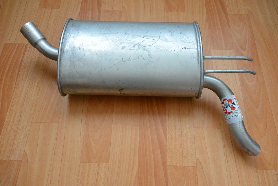 muffler on table