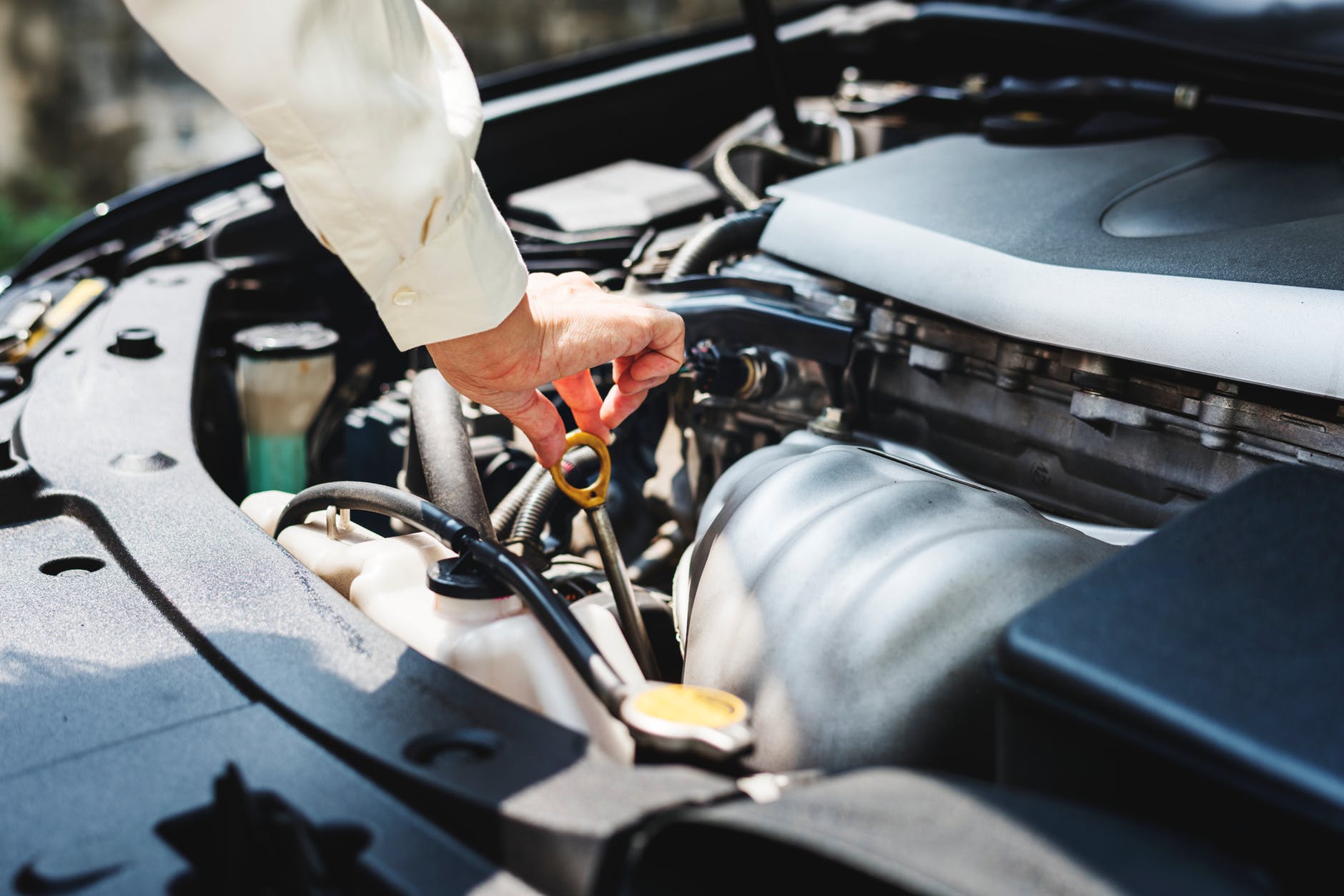 checking car fluids