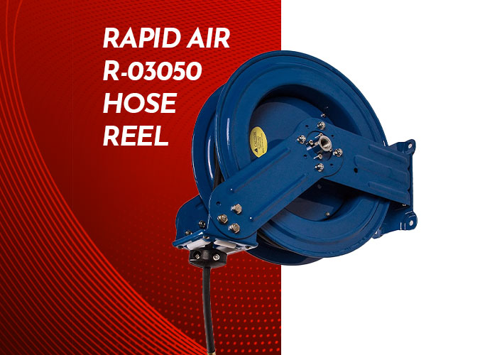 Simplify Your Projects with the RapidAir R-03050 Auto Rewind Hose Reel - JB  Tools Inc.