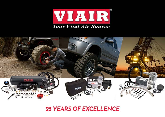 VIAIR 1/2 Gallon Onboard Air Compressor Tank – 150 PSI, Stealth Black, 2 Ports, Replacement Tank (91005)